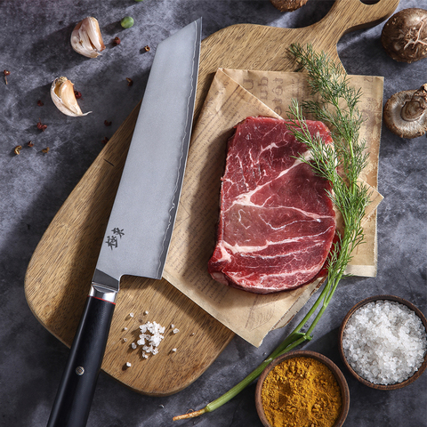 Cuchillo japonés de acero compuesto para AUS-10, utensilio de Chef, Gyuto, Sarga de nogal negro, regalo ► Foto 1/6