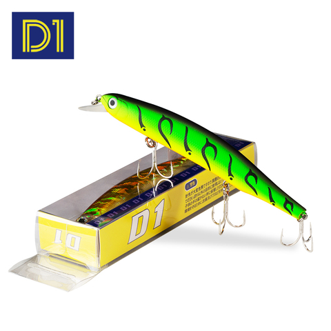 Wobblers D1 para pesca de Lucio, 2022 orbit Minnow, suspensión de señuelo de pesca 130mm/22g wobbler jerkbait, aparejos de pesca de buceo de calidad ► Foto 1/6