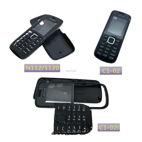 Carcasa de alta calidad para Nokia N112 1120 C1-02, C1-02i, funda de teléfono móvil, teclado ► Foto 1/6