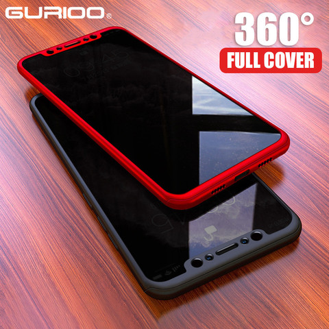 360 cubierta funda de teléfono para Xiaomi Redmi 8A 7A 6A 5A 4A 4 primer Nota 4 4X 5 5A 6 7 8 8T 9S 9 Pro Max duro PC a prueba de golpes a prueba de cubierta ► Foto 1/6