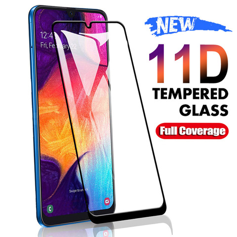 11D de vidrio templado para Samsung Galaxy A10 A30 A50 A70 A20E Protector de pantalla Samsung A20S A30S A40S A50S A70S M10S M30S Glas película ► Foto 1/6