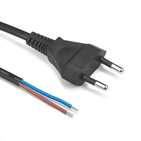 Cable de alimentación europeo de 1m, 1,5 m, 3m, 0,75 mm2, 220V, Cable de alimentación de enchufe europeo para enchufes de extensión, lámparas de salida ► Foto 1/6