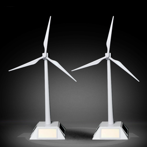 Modelo de generador de viento Solar y soporte de exposición, Kit de montaje educativo de molino de viento, decoración de escritorio, 1 ud. ► Foto 1/3