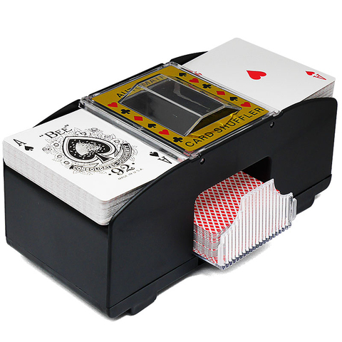 Juego de cartas de póquer eléctrico automático Poker Shuffler Robot para Casino tarjeta mezclador máquina de barajado jugando a Poker herramienta ► Foto 1/6