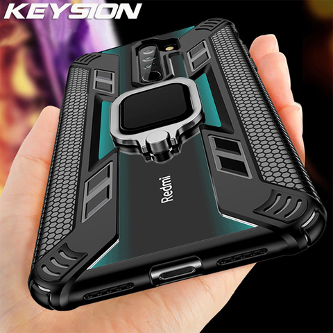 KEYSION caso a prueba de golpes para Redmi Nota 8 Pro 8T 9S 9 Pro Max 7 K30 K20 de la cubierta del teléfono para Xiaomi Mi 10 9T 9 Lite A3 X3 NFC F2 Pro ► Foto 1/6