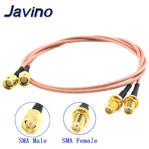 SMA macho a SMA hembra Pigtail RG316 baja pérdida RF cable enchufe a conector jack para WIFI FPV antena GSM, LAN 0-6Ghz ► Foto 1/6