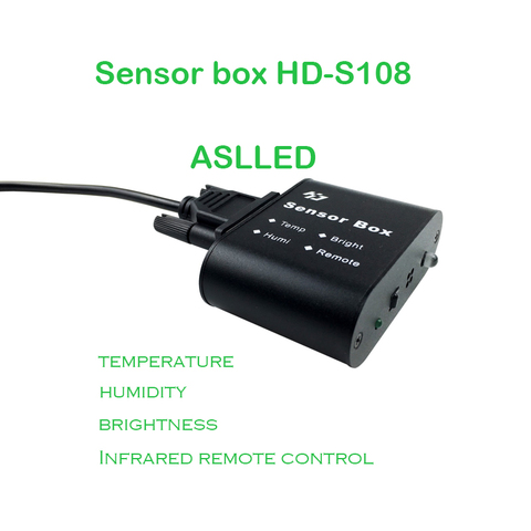 Caja de sensor multifunción a todo color, HD-S108 monitoreo en tiempo Real de temperatura ambiental y humedad, sensor de brillo ► Foto 1/6