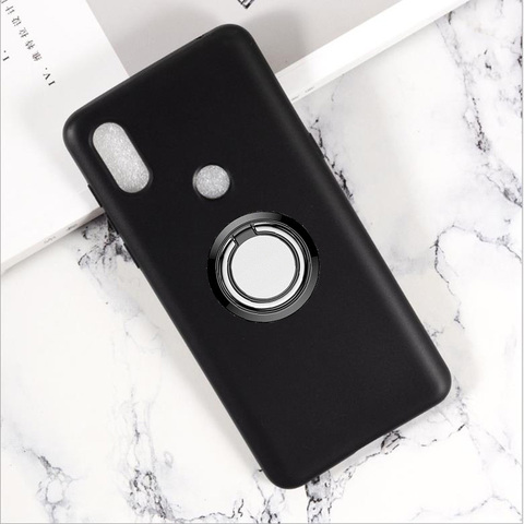 Soporte de anillo trasero para Xiaomi Mi Mix 3 5G, funda de teléfono TPU, fundas de silicona blanda para Xiaomi Mi Mix 3 5G M1810E5GG 6,39