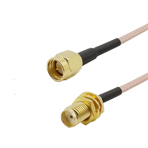 SMA macho a SMA hembra Pigtail RG316 baja pérdida RF cable enchufe a conector jack para WIFI FPV antena GSM, LAN 0-6Ghz 1 Uds ALLiSHOP ► Foto 1/6