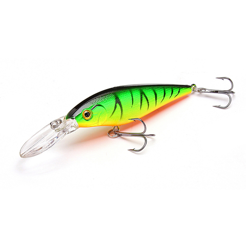 1,5-4 m 10,5g 11 cm cebo duro Señuelos de Pesca Minnow Crankbait Wobbler profundidad DE BUCEO BAJO sal fresca gancho de agua 4 # ► Foto 1/6