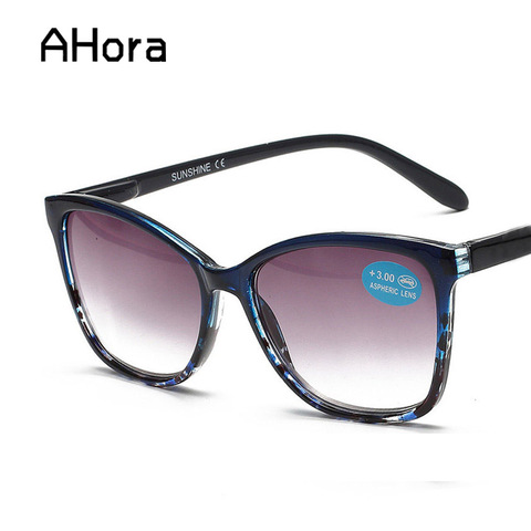 Hora-lentes de lectura bajo el sol con flores para mujer, gafas de sol femeninas con lentes de color marrón, con dioptría + 1.0to + 4,0 ► Foto 1/6