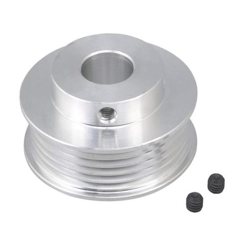 Polea de correa tipo V de aluminio, 5 ranuras para PJ Multi Wedge, 14mm de diámetro, 31mm, 6061 ► Foto 1/3