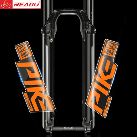 Rockshox-pegatina de horquilla delantera para bicicleta, pegatinas decorativas para bici de montaña, a prueba de agua, Fondo transparente de horquilla delantera, 2022 ► Foto 1/6