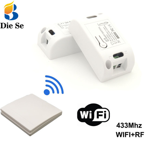Wifi inalámbrico interruptor inteligente receptor RF de 433Mhz Módulos de Automatización de domótica 86 Panel de pared Control remoto para luz LED ► Foto 1/6