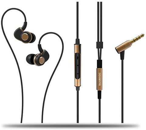 SoundMAGIC-auriculares intrauditivos PL30 + C con micrófono y cable, auriculares deportivos con aislamiento de ruido, estéreo HiFi de graves potentes ► Foto 1/6