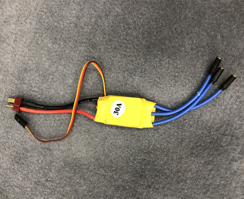 Cuadricóptero teledirigido/avión de ala fija 30A, Motor ESC sin escobillas, controlador de velocidad eléctrico 2-3S Lipo para coches DIY, control de enchufe en T ► Foto 1/5