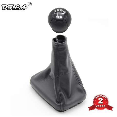 Perilla de palanca de cambios con Bota de cuero para coche, palanca de cambios de 5 velocidades para Opel Vauxhall MERIVA A 2003, 2004, 2005, 2006, 2007, 2008, 2009, 2010 ► Foto 1/6