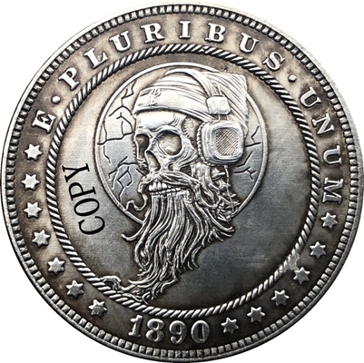 Hobo níquel 1890-CC dólar Morgan de EUA copia de monedas tipo 167 ► Foto 1/2