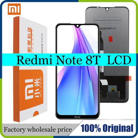 Recambio de pantalla LCD 100% Original para Xiaomi Redmi Note 8T, pieza de Digitalizador de pantalla táctil, 6,3