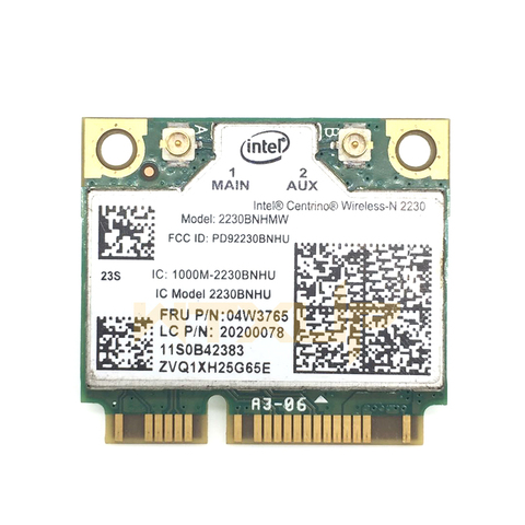 Mini adaptador PCIe para ordenador portátil, tarjeta inalámbrica wifi BT4.0 04W3765 para Lenovo y400 y500 y410p e431 e430 e530, intel 2230BN 2230BNHMW ► Foto 1/3
