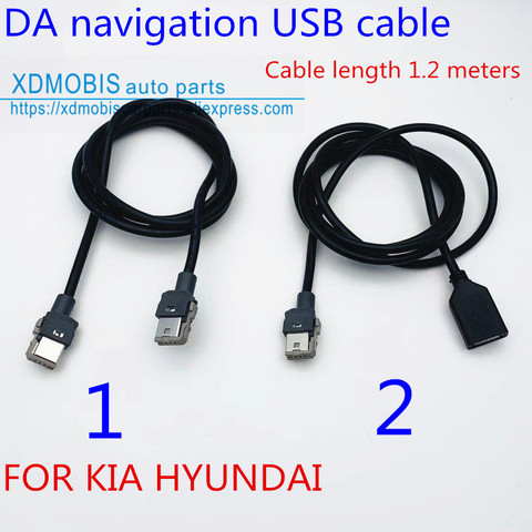 Para HYUNDAI Elantra TUCSON SONATA 2013-2022 USB arnés DA pantalla de navegación Cable USB zócalo línea de teléfono móvil de interconexión ► Foto 1/3