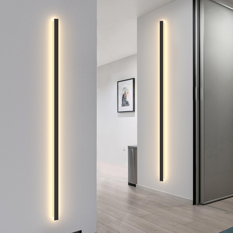 Luz de pared rectangular IP65 para interior y exterior, lámpara de pared para jardín, Villa, porche, candelabro, CA de 220V, accesorio de pared para cabecera de dormitorio, iluminación ► Foto 1/6