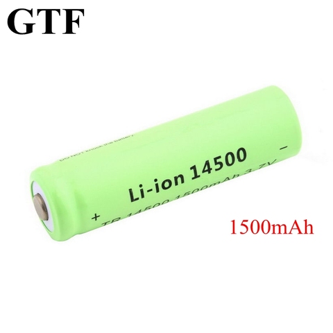 GTF-batería recargable de iones de litio para linterna, coche de juguete con control remoto, 14500, 1500mAh, 3,7 V ► Foto 1/6