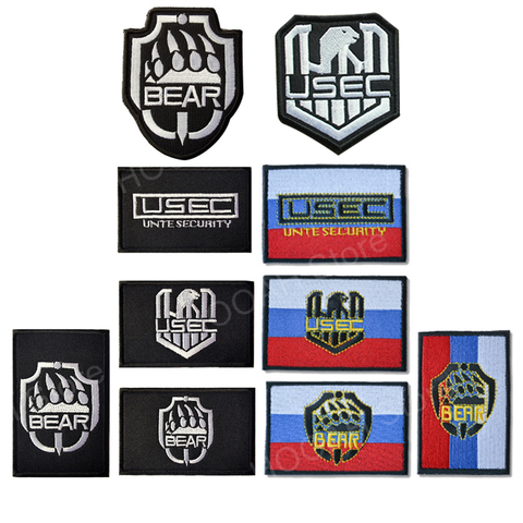 Parche bordado de la bandera rusa de Tarkov, parche con emblema táctico, insignia de Rusia ► Foto 1/6