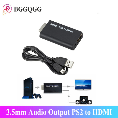 Portátil PS2 a HDMI 480i/480p/576i de Audio convertidor de vídeo de 3,5mm con soportes de salida de Audio todo PS2 modos de visualización PS2 a HDMI ► Foto 1/6