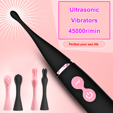 Vibradores ultrasónicos de alta frecuencia para mujeres, juguetes sexuales para estimular el clítoris, orgasmo, masaje de pezones, punto G ► Foto 1/6