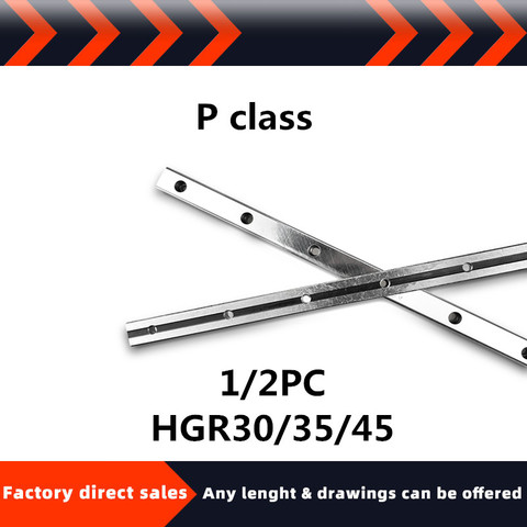 Guía de Clase P de 30/35/45mm, carril lineal HGR30 HGR35 HGR45 L = 150mm-1150mm, riel lineal con cubierta de polvo verde para enrutador CNC ► Foto 1/5