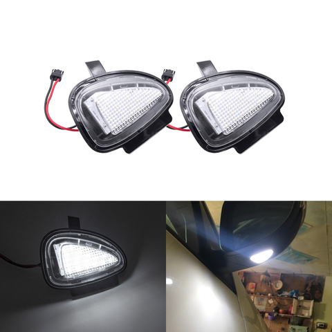 Luz Led debajo del espejo lateral para coche, iluminación sin errores, color blanco, para VW Golf 6 MK6 GTI R 2008-2014 Touran 2011-2014, 2 uds. ► Foto 1/6