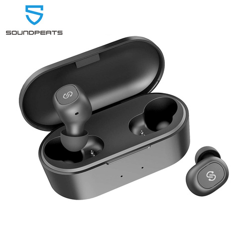 SoundPEATS-auriculares TWS, inalámbricos por Bluetooth 5,0, auriculares intrauditivos estéreo con micrófono, auriculares para llamadas binaurales ► Foto 1/6