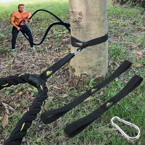 Batalla de la cuerda de Fitness ancla Correa Kit de accesorios deporte para cuerda de fácil configuración de gimnasio al aire libre músculo equipos de entrenamiento ► Foto 1/6