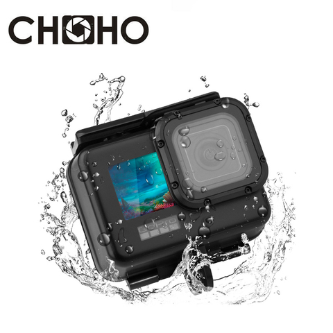 Funda impermeable para GoPro Hero 9, Accesorios Negros, 50M, subacuática + puerta táctil, carcasa de montaje para buceo, nueva ► Foto 1/6