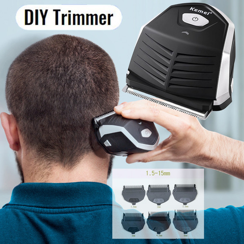 Kemei-cortadora de barba Máquina para cortar cabello para hombre, máquina de cortar el pelo eléctrica, Mini cortadora de pelo automática ► Foto 1/6