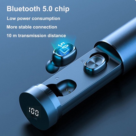 Auriculares inalámbricos TWS B9, por Bluetooth 5,0, auriculares HIFI Mini deportivos para correr, para teléfonos inteligentes ► Foto 1/1
