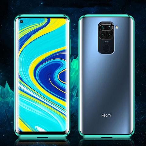 POCO-funda magnética X3 NFC POCO M3 para Xiaomi Mi 10T Pro, funda de vidrio templado de doble cara frontal + trasera 360 ► Foto 1/6