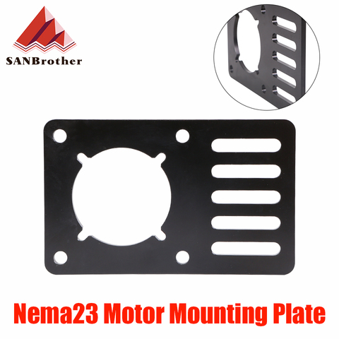 3D pieza de impresora Openbuilds nema23 motor de montaje de aluminio de la placa de 96,5mm x 60mm x 3mm soporte fijo buey CNC ranura en v ► Foto 1/5