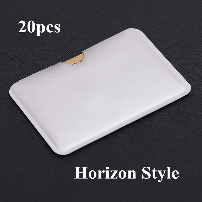 Funda de bloqueo Anti-Escaneo RFID para tarjeta de crédito, Protector de  tarjeta de identificación seguro, NFC, RFID, 20 Uds. - AliExpress