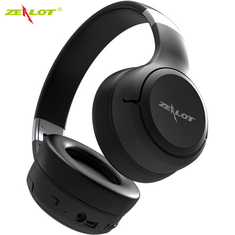 NEW ZEALOT B28 auriculares inalámbricos con Bluetooth auriculares inalámbricos de graves plegables con micrófono para computadora, teléfonos soporte tarjeta TF ► Foto 1/6