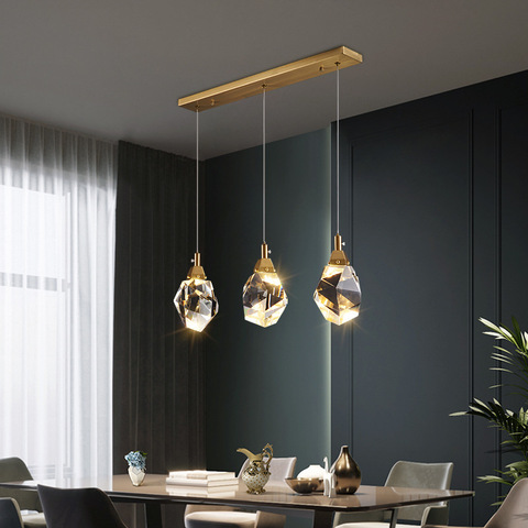 Luces Led colgantes de cristal para sala de estar, lámpara nórdica de 220V para comedor, Bar, cocina, decoración interior, accesorios de iluminación ► Foto 1/6