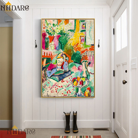 Henry Matisse-pintura en lienzo con estampado abstracto clásico, cuadros artísticos de pared para sala de estar, Hotel, porche, decoración del hogar ► Foto 1/6