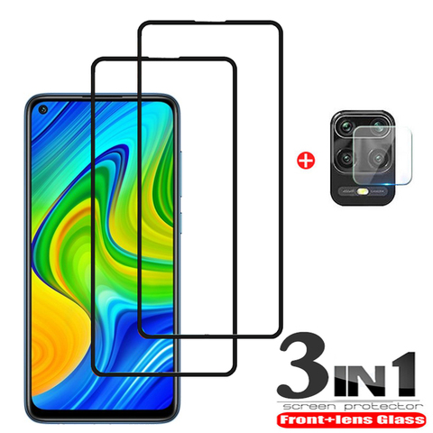 3 en 1 cámara cristal red mi note 9 pro xiaomi 9 s película de vidrio templado redmi note 9 pro xiomi redmi 9s cristal templado redminote 9pro max xaomi note 9s protector pantalla note9 glass ► Foto 1/6