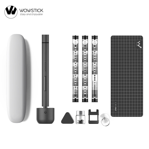 Wowstick Youpin 1F + 64 en 1, destornillador eléctrico, controlador Mi inalámbrico de carga de iones de litio, kit de controlador de tornillo de potencia LED, novedad de 2022 ► Foto 1/6