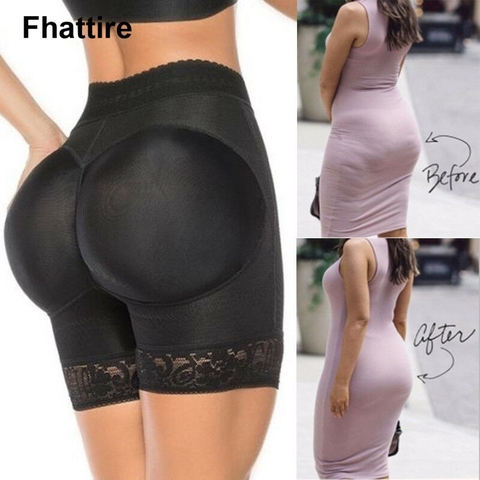 Pantalones moldeadores sexys para mujer, ropa interior falsa, bragas acolchadas de realce, moldeador de glúteos, Realzador de glúteos, potenciador de cadera ► Foto 1/6