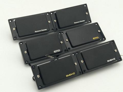 Pastillas de guitarra pasivo Humbucker 1C, pastillas de cera para lavabo, negro, 1 Juego ► Foto 1/6