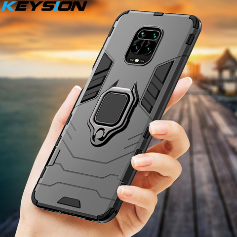 KEYSION-funda A prueba de golpes para Xiaomi, funda A prueba de golpes para Redmi Note 9S 9 Pro Max 9A 9C 8 Pro 7 A K20, Mi 10 Lite 9T Note 10 POCO F2 Pro ► Foto 1/6