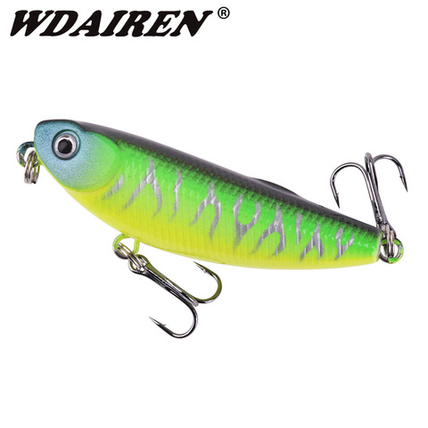 Señuelo de pesca Topwater, cebo de lápiz carnada dura de alta calidad, 5cm, 5,5g, Wobblers, caminar, Zigzag, Swimbait para peces, lubina, Crankbaits, 1 Uds. ► Foto 1/6