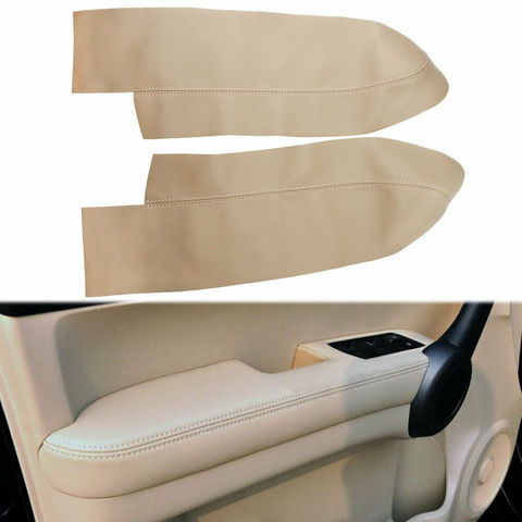 Coche manija de Panel de puerta delantera Reposabrazos de cuero recorte cubierta para Honda CRV CR-V 2007-2012 ► Foto 1/6